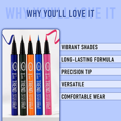 FASHION COLOUR I'M Trend Sketch Eyes Liner - Obsessive Blue