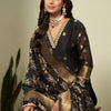 Dhiyona SN Women's Woven-Designed Straight Kurta With Trouser & Dupatta Set
