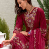 Indyancart IE Women Floral Embroidered Panelled Sequinned Kurta with Trousers & With Dupatta
