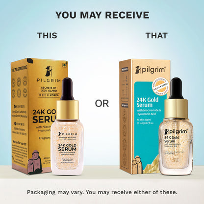 Pilgrim 24K Gold Face Serum with Niacinamide & Hyaluronic Acid