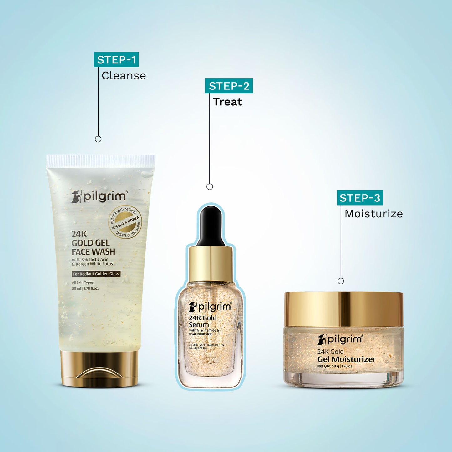 Pilgrim 24K Gold Face Serum with Niacinamide & Hyaluronic Acid