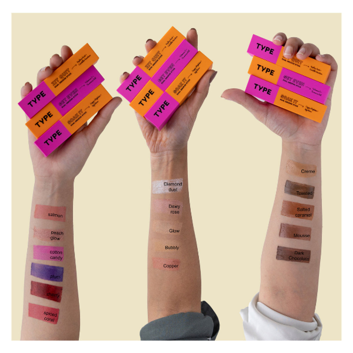 Type Beauty Blush Stick For Oily And Acne Prone Skin with Azelaic Acid - Dewy Rose