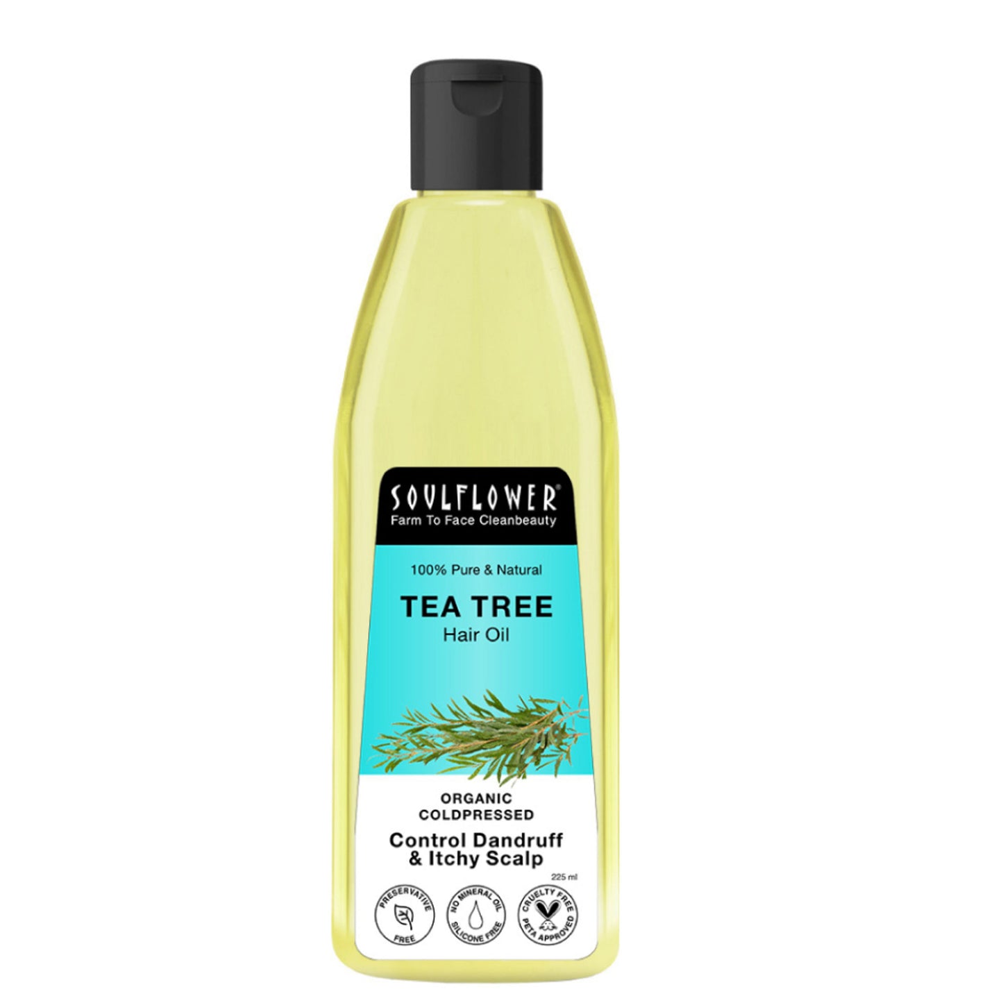 Soulflower Tea Tree Hair Oil - For Scalp And Dandruff Care
