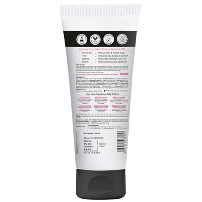 Soulflower Rosemary Tea Tree Anti-Hairfall Shampoo, Sulphate & Paraben Free, Reduces Split-Ends