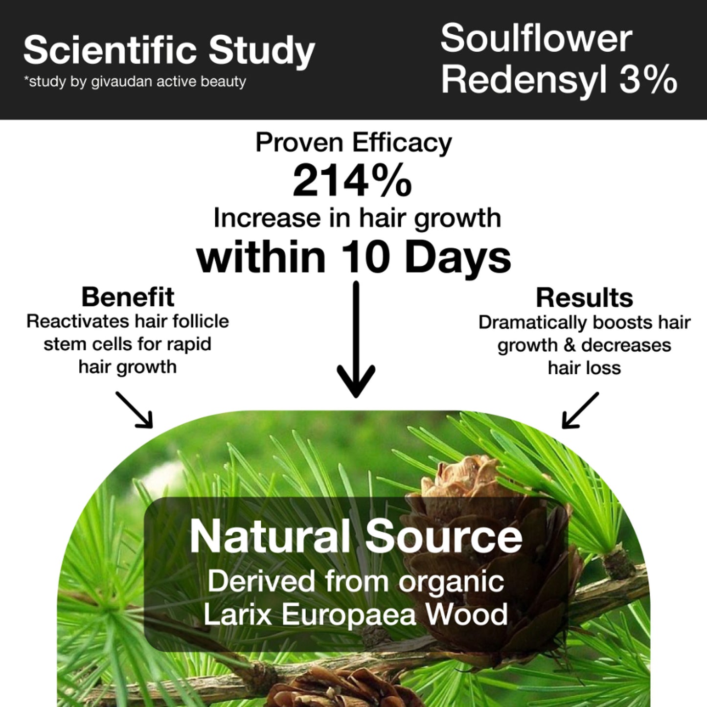 Soulflower Hair Growth Serum - Redensyl, Rosemary, Melanogray, Anagain - Anti Greying Booster