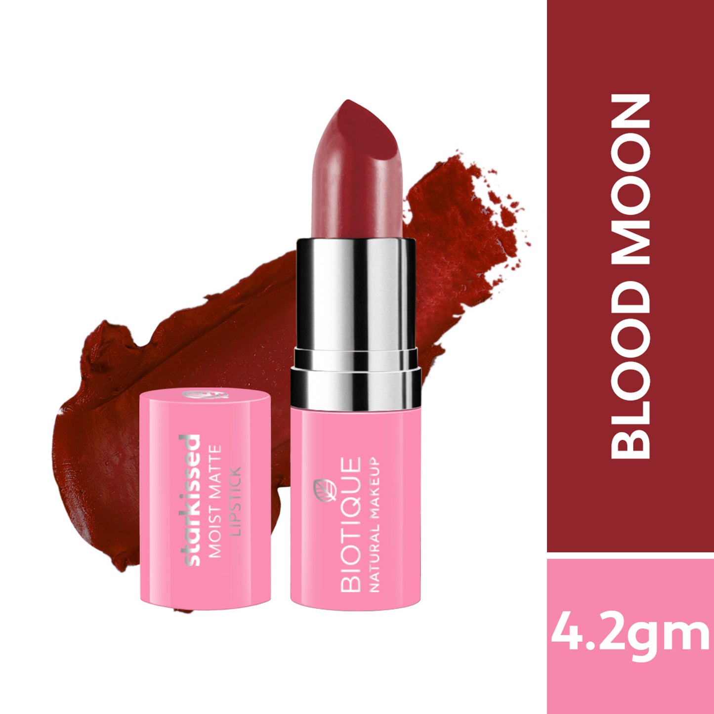 Biotique Starkissed Moist Matte Lipstick - Blood Moon