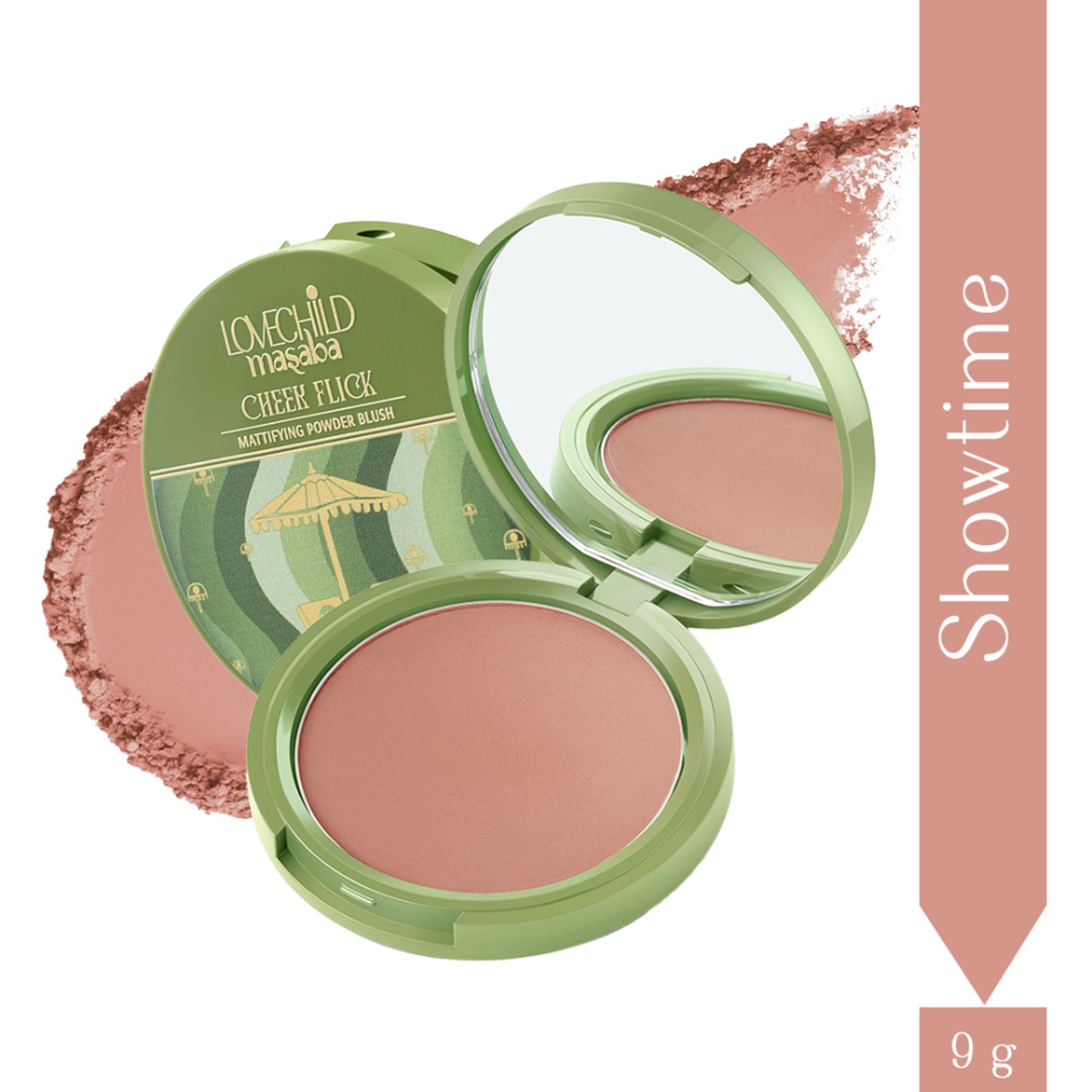 LoveChild Masaba Mattifying Powder Blush - Showtime