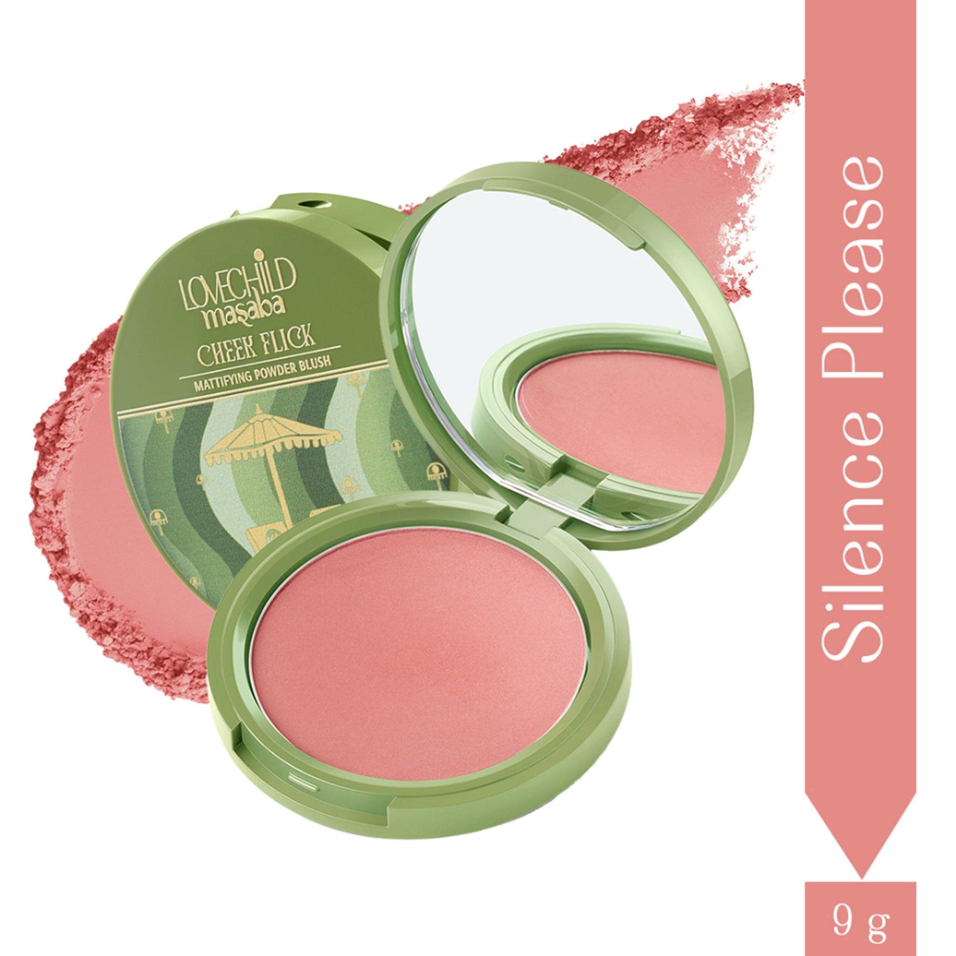 LoveChild Masaba Mattifying Powder Blush - Silence Please
