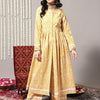 Dhiyona VA Women'sEthnic Motifs Printed A-Line Pure Cotton Kurta with Trousers