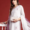 Dhiyona IE Ethnic Motifs Embroidered Thread Work Kurta with Trousers & Dupatta