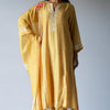 Women's Yellow Bemberg Silk Printed Salwar Suit With Delicate Hand Embroidery on Top and Bottom