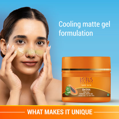 Lotus Herbals Safe Sun De Tan After Sun Cooling Matte Gel