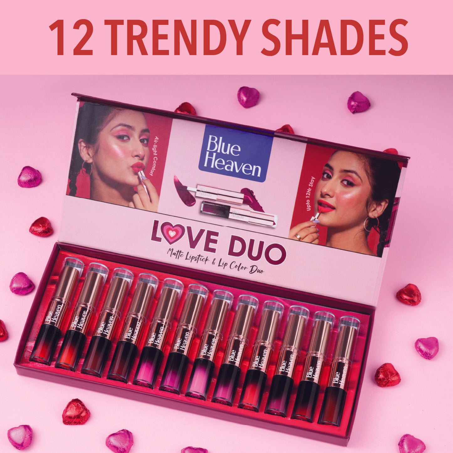 Blue Heaven Love Duo 2 In 1 Dual Sided Lipstick - 10
