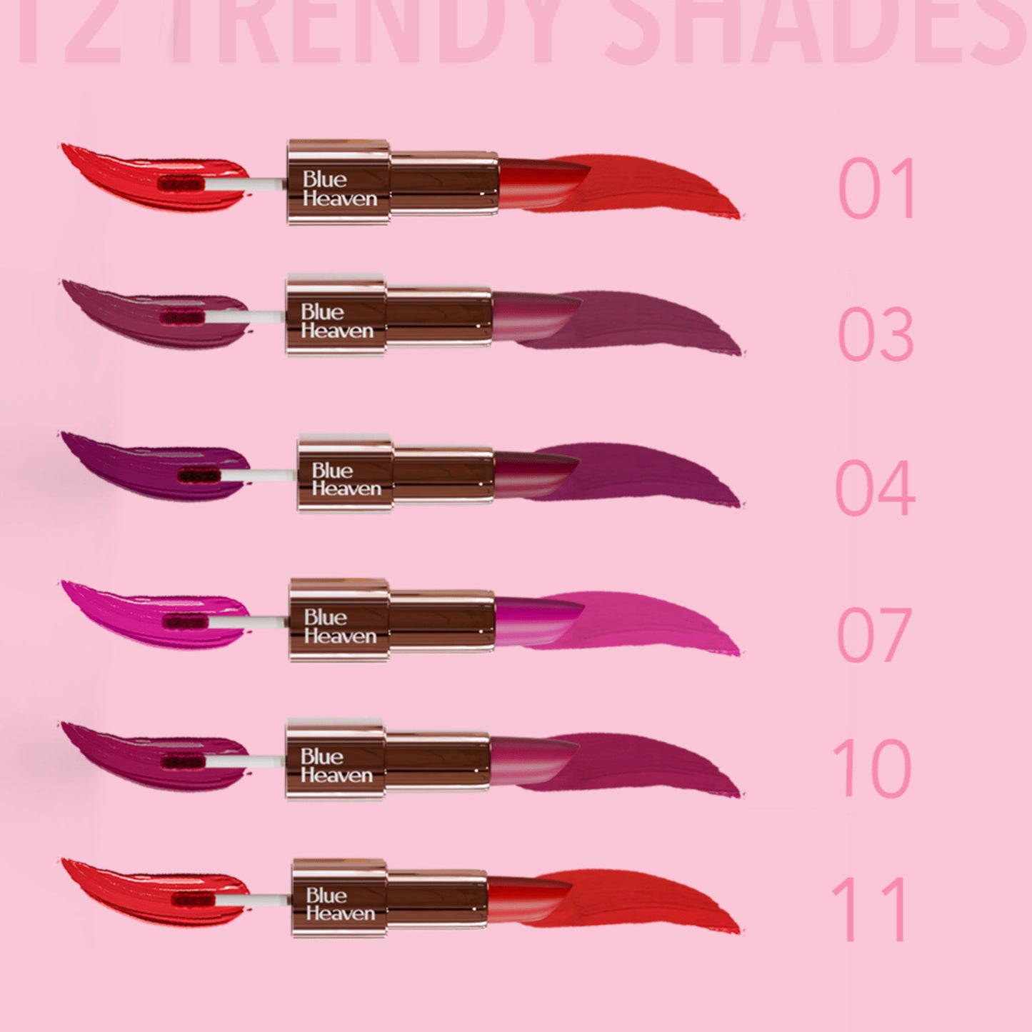 Blue Heaven Love Duo 2 In 1 Dual Sided Lipstick - 10