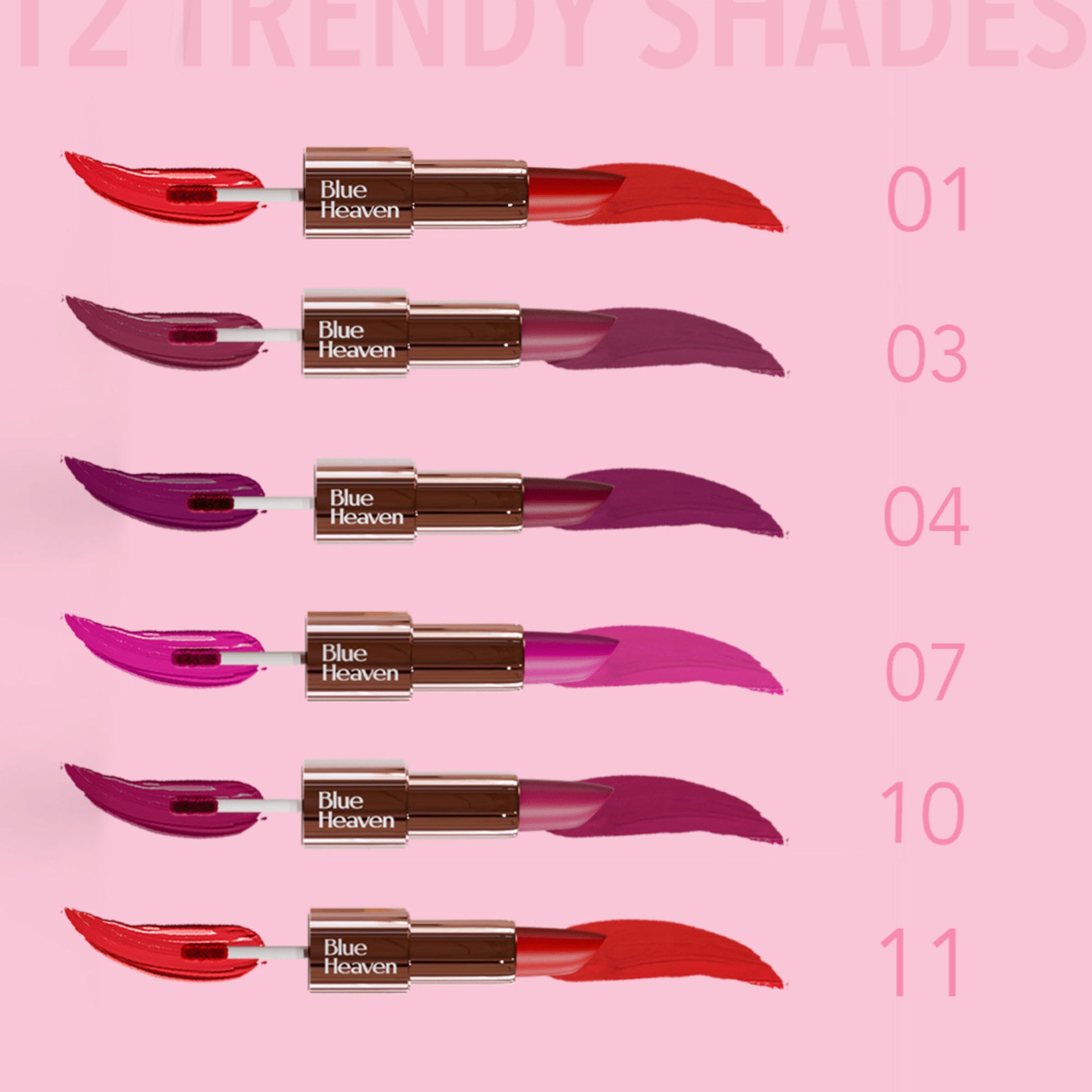 Blue Heaven Love Duo 2 In 1 Dual Sided Lipstick - 10