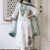 Dhiyona IE Women Floral Embroidered Empire Thread Work Pure Cotton Kurta with Trousers & With Dupatta