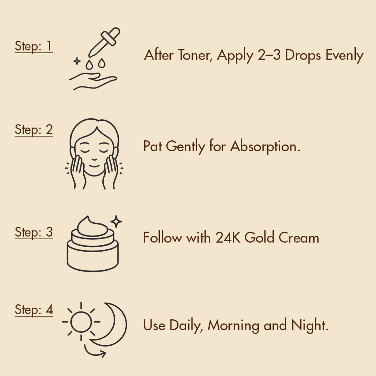 TONYMOLY Korean Intense Care Gold 24K Snail Serum to Firm, Brighten & Moisturise Dry, Rough Skin