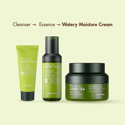 TONYMOLY Korean The Chok Chok Green Tea Watery Cream