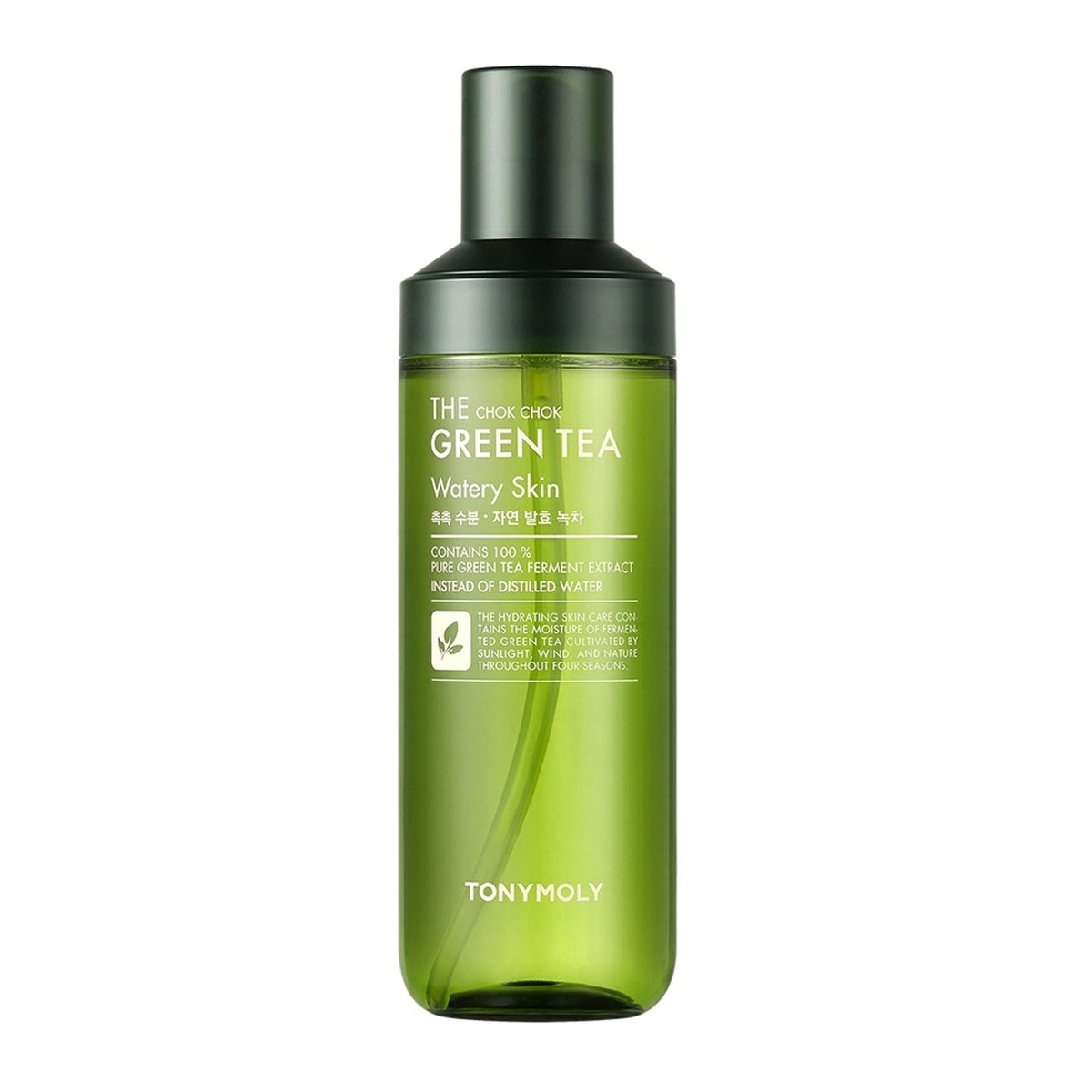 TONYMOLY Korean The Chok Chok Green Tea Watery Skin Toner to Hydrate, Soothe & Brighten Dull Skin
