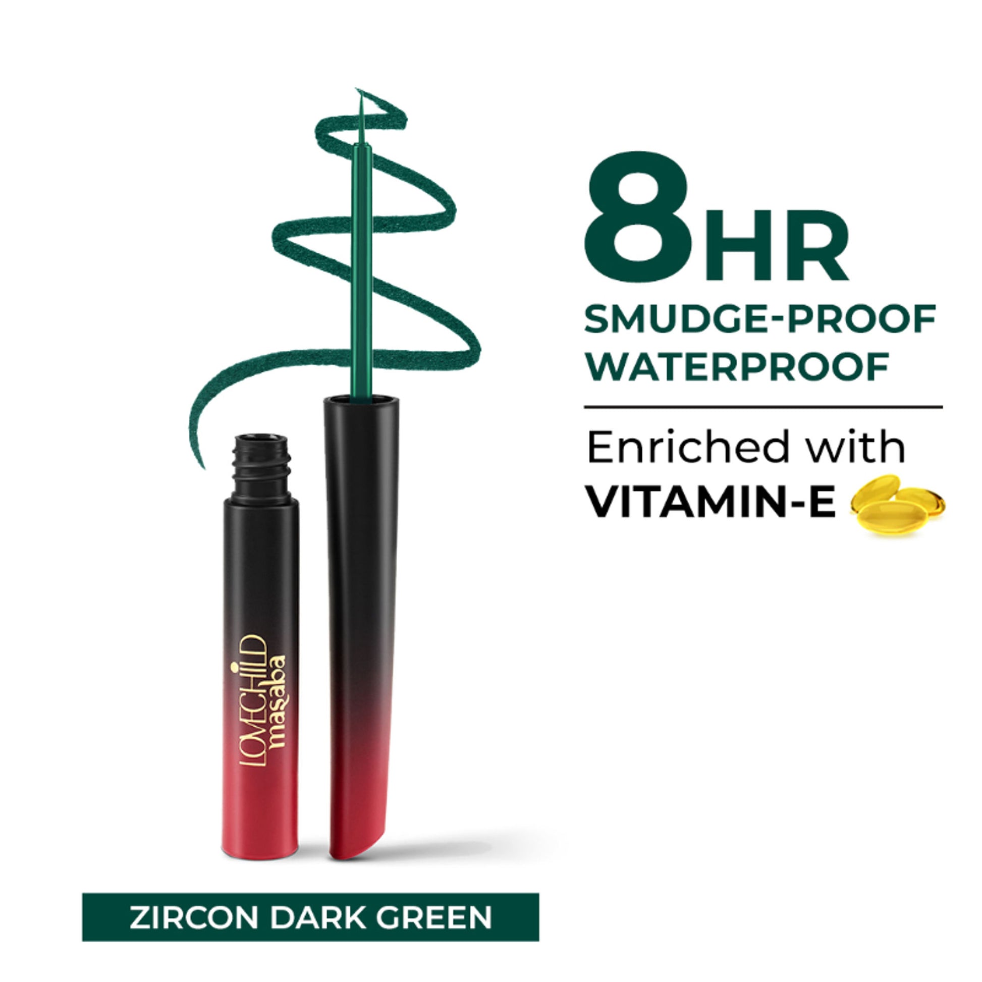 LoveChild Masaba 24 Hr Smudge Proof Liquid Eyeliner - Zircon