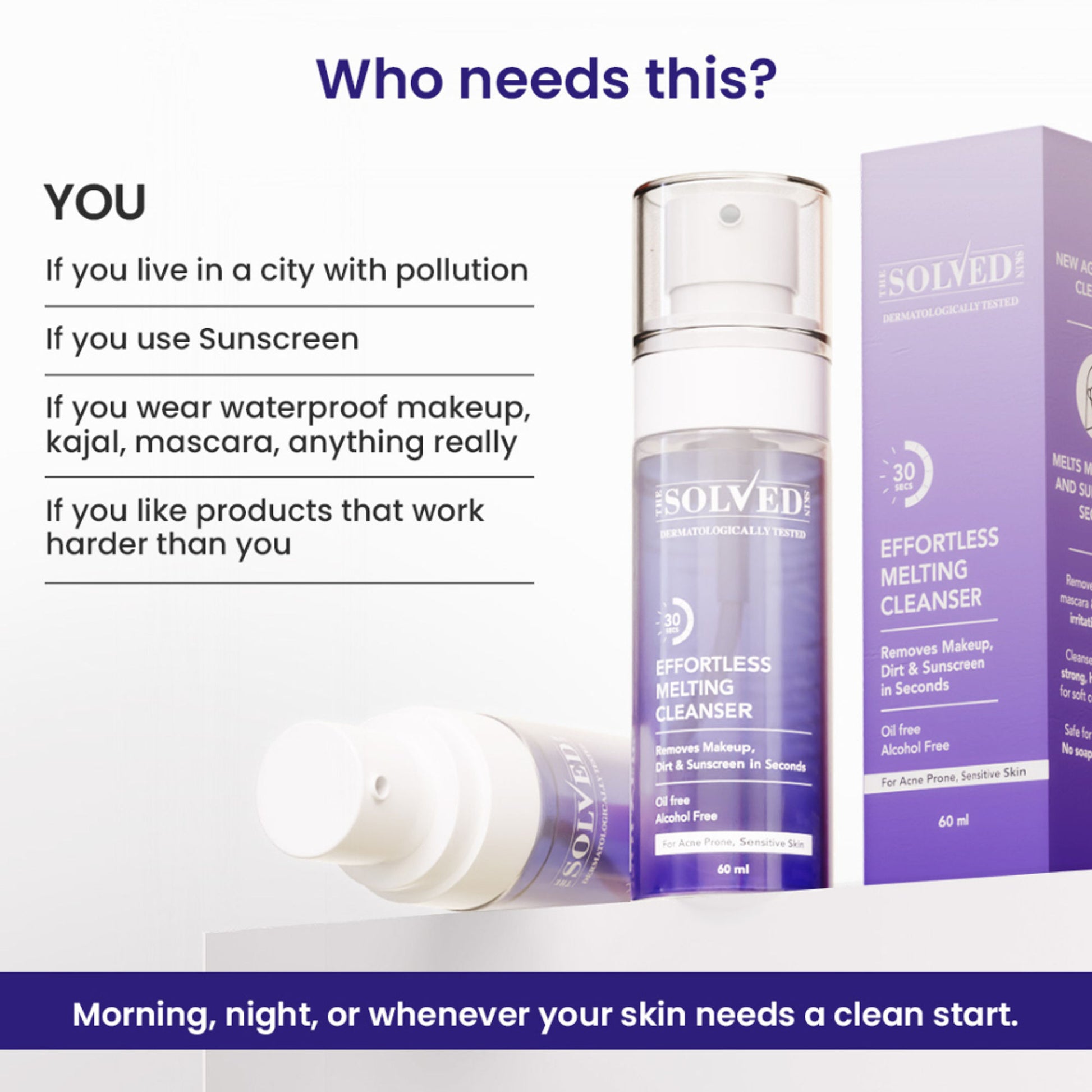 The Solved Skin Effortless Melting Cleanser