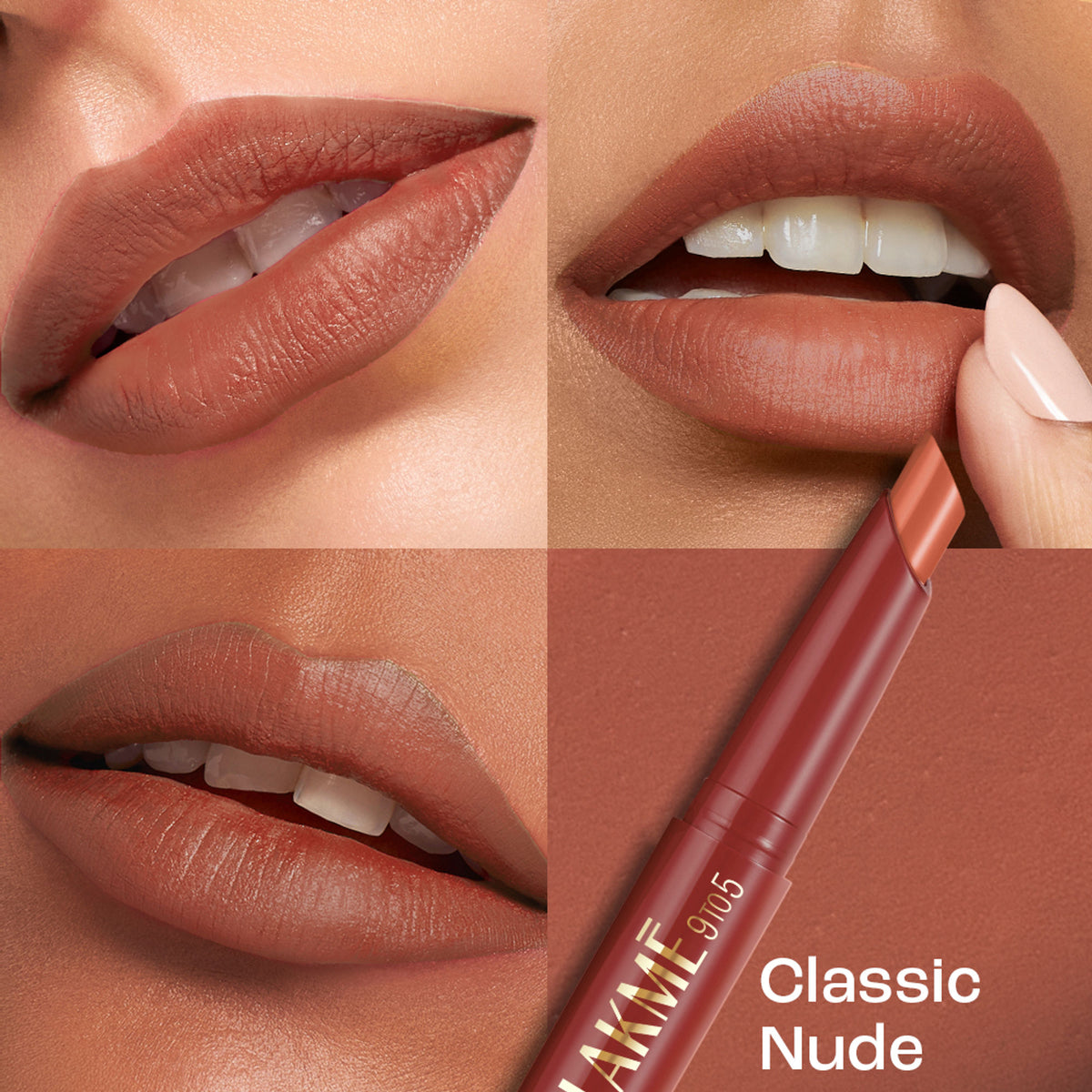 Lakme 9 to 5 Forever Matte Lip Crayon - Classic Nude