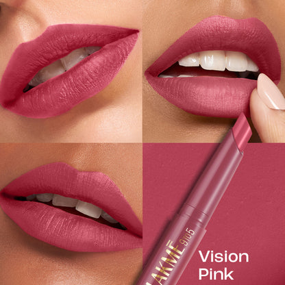 Lakme 9 to 5 Forever Matte Lip Crayon - Vision Pink
