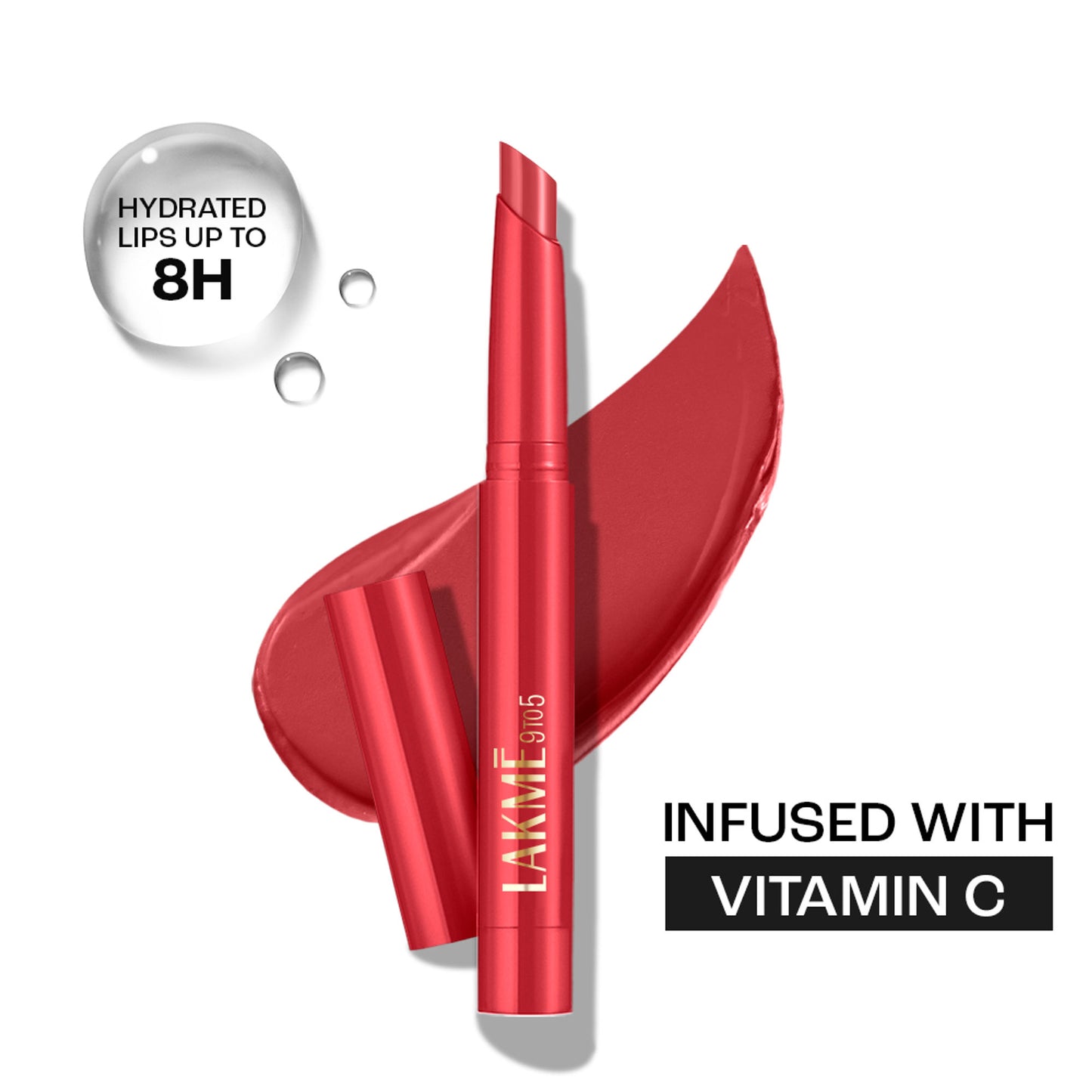 Lakme 9 to 5 Forever Matte Lip Crayon - Ambition Red