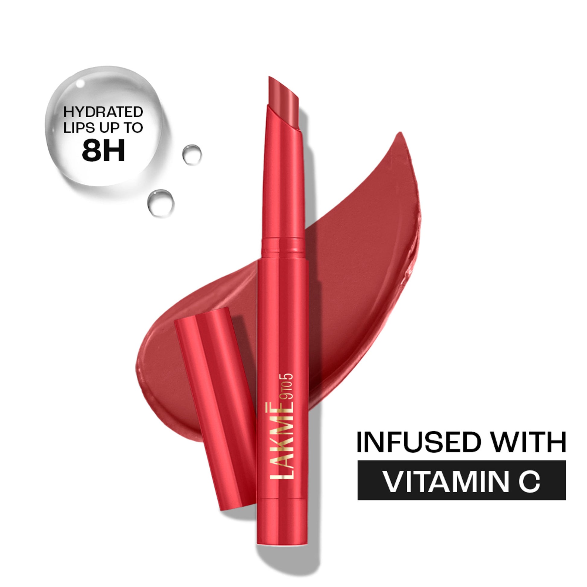 Lakme 9 to 5 Forever Matte Lip Crayon - Routine Red