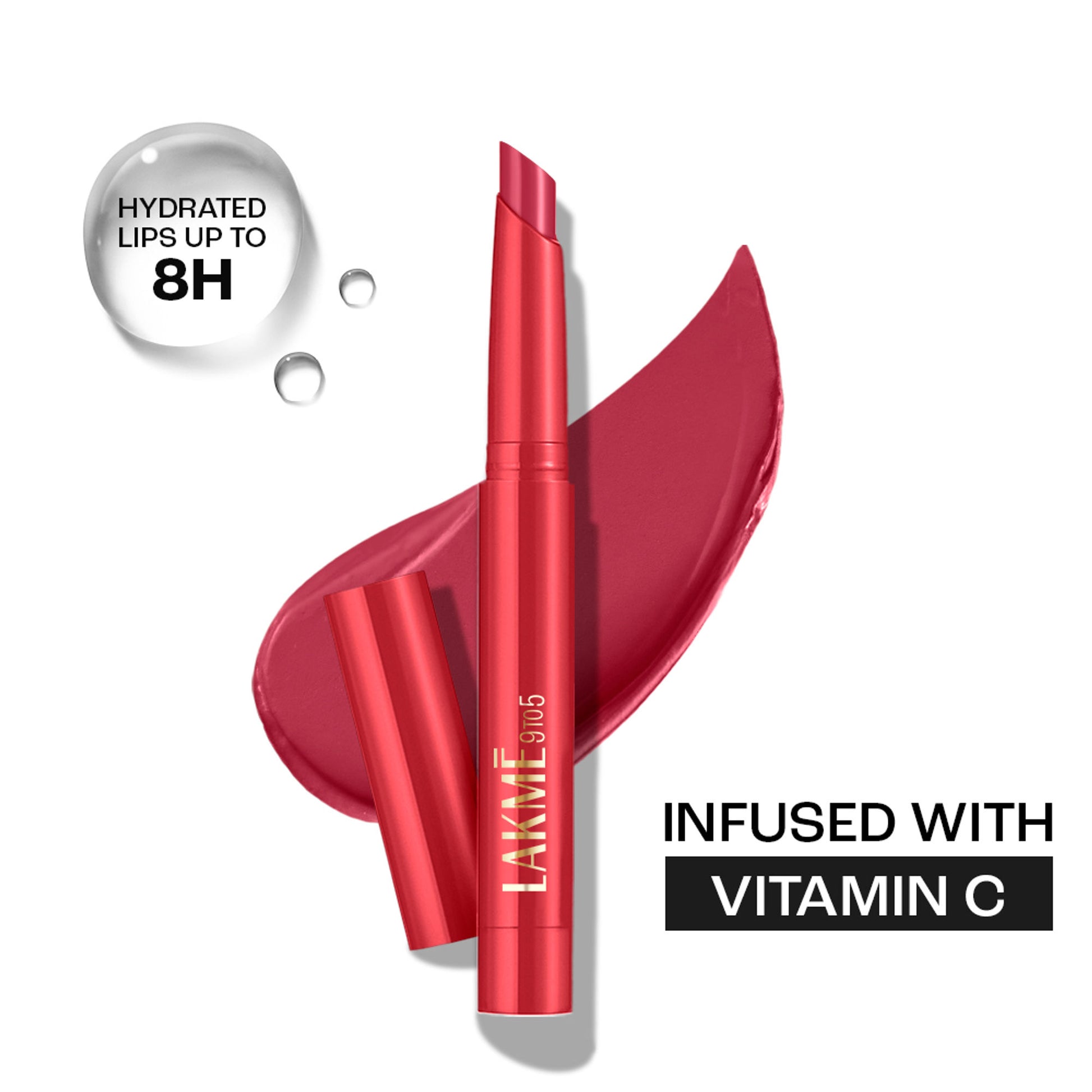 Lakme 9 to 5 Forever Matte Lip Crayon - Red Aurora