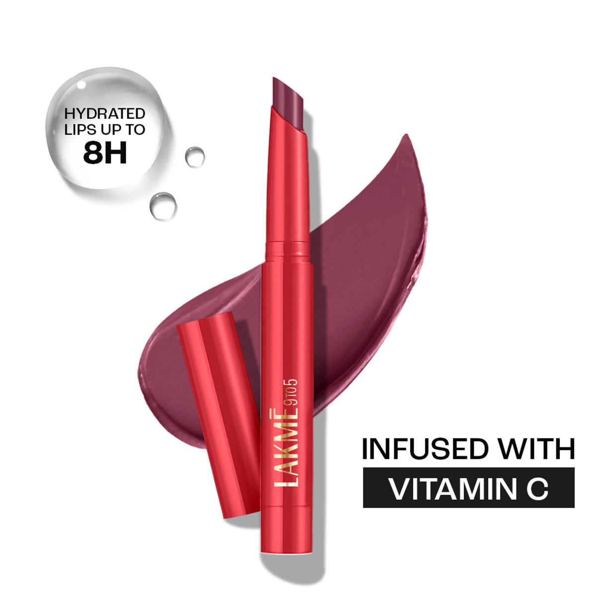 Lakme 9 to 5 Forever Matte Lip Crayon - Red Marsala