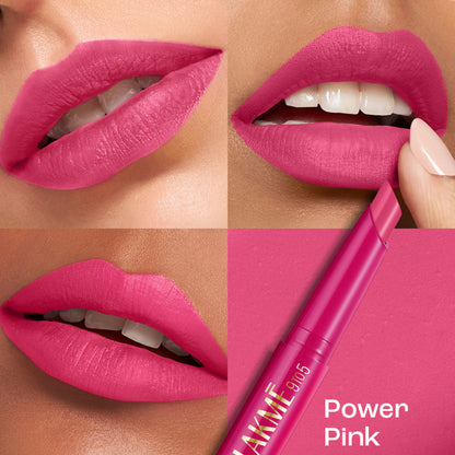 Lakme 9 to 5 Forever Matte Lip Crayon - Power Pink
