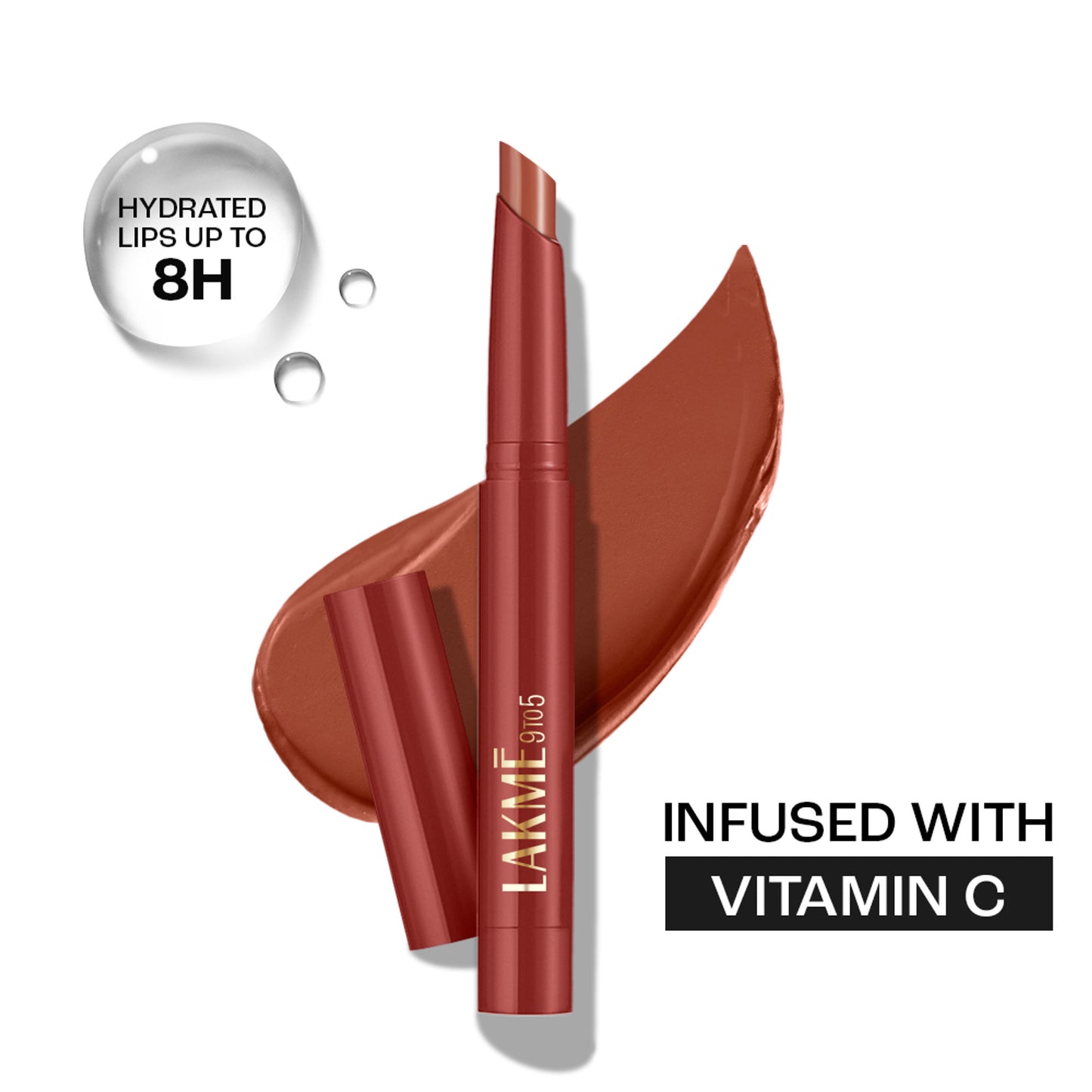 Lakme 9 to 5 Forever Matte Lip Crayon - Balance Brown