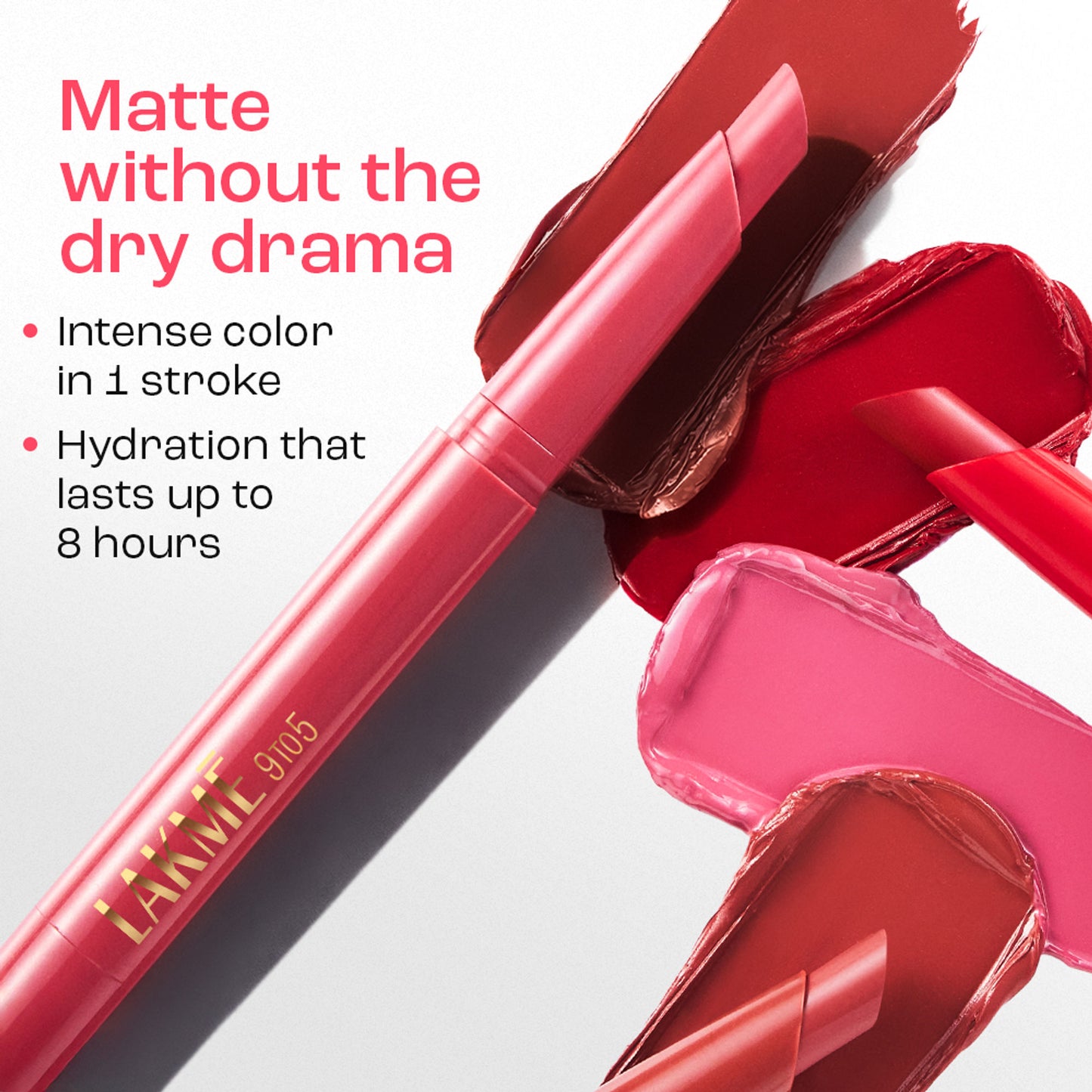 Lakme 9 to 5 Forever Matte Lip Crayon - Balance Brown