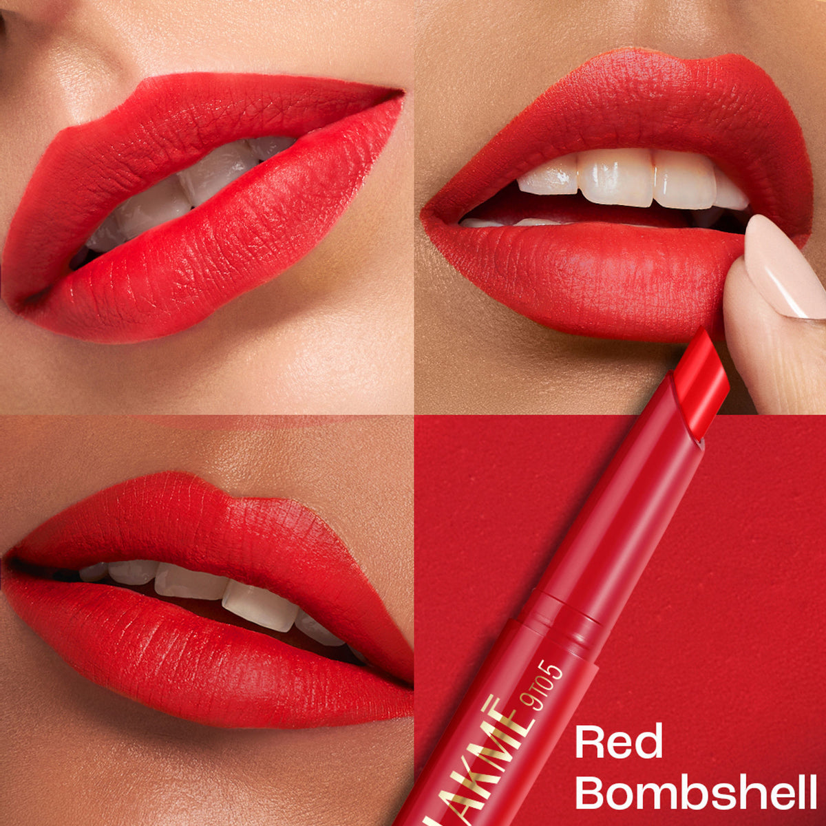 Lakme 9 to 5 Forever Matte Lip Crayon - Red Bombshell