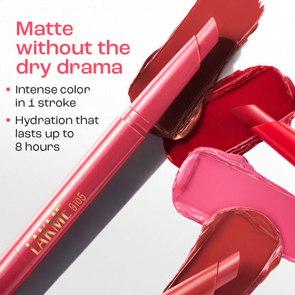 Lakme 9 to 5 Forever Matte Lip Crayon - Commute Pink