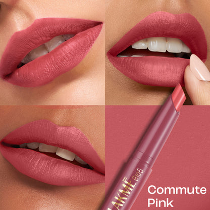 Lakme 9 to 5 Forever Matte Lip Crayon - Commute Pink
