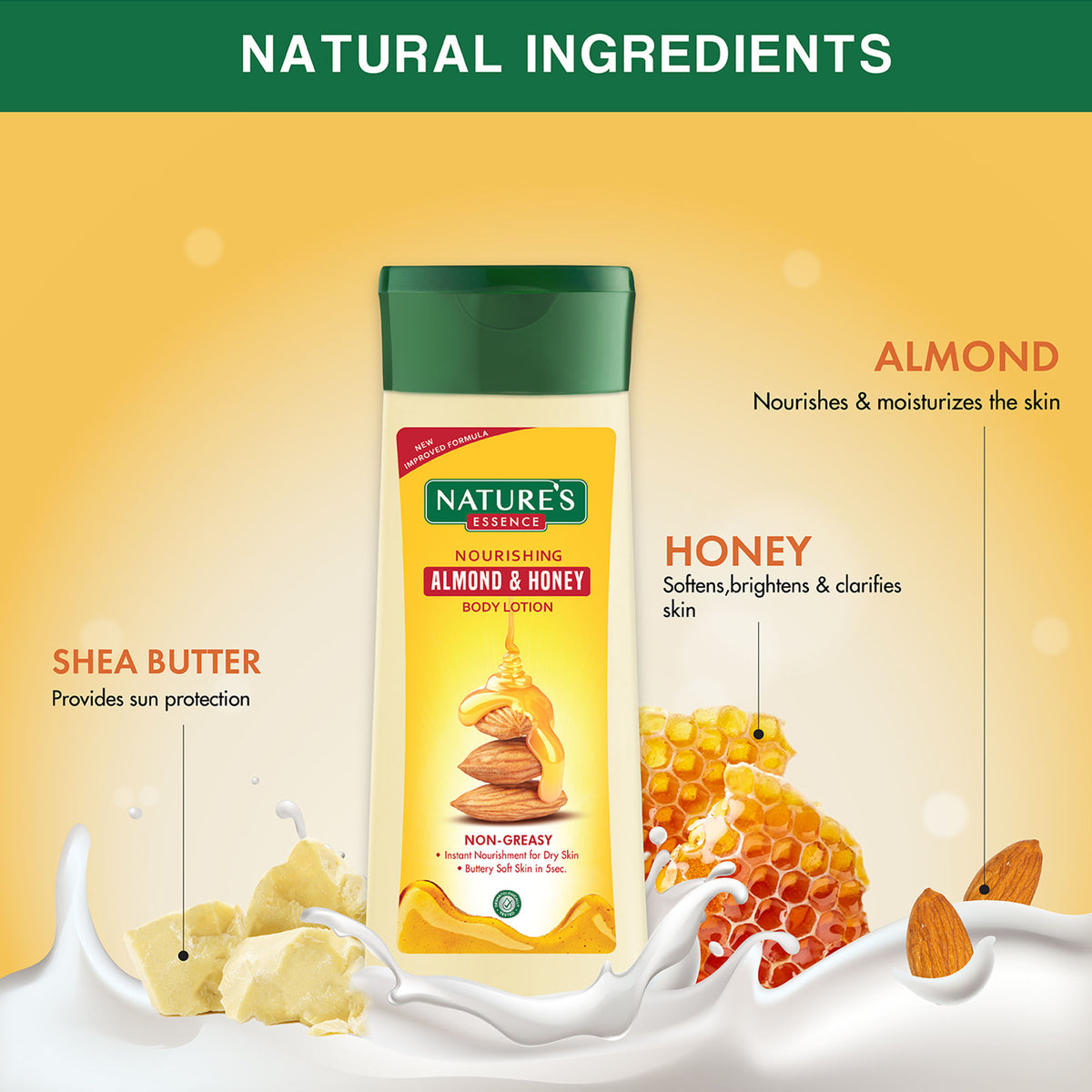 Nature's Essence Nourishing Body Lotion Almond & Honey