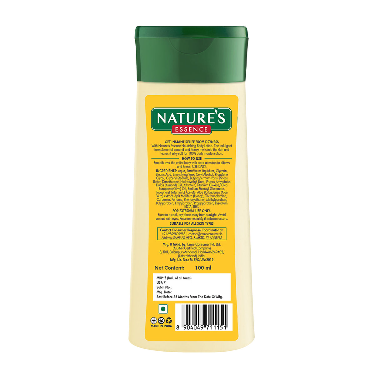 Nature's Essence Nourishing Body Lotion Almond & Honey