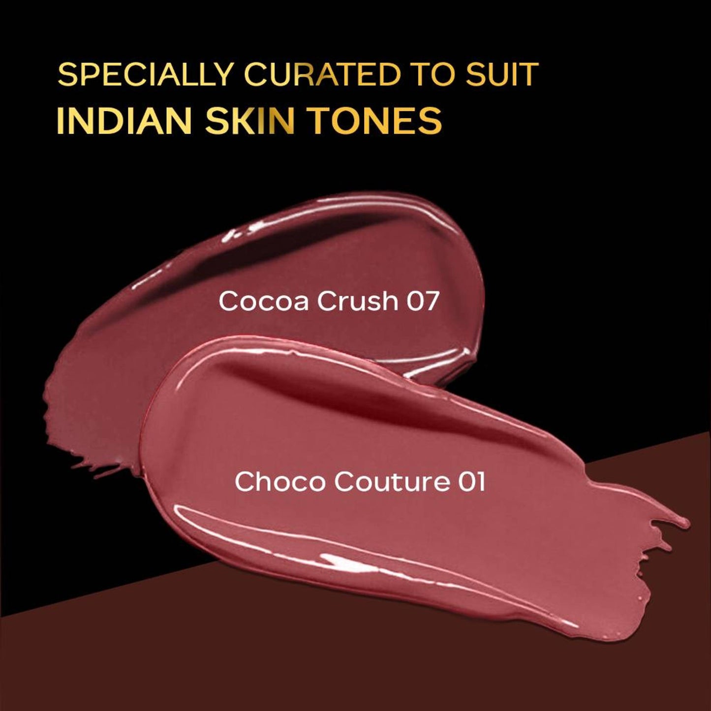 Faces Canada Comfy Matte Wow Liquid Lipstick - Choco Couture 01 + Cocoa Crush 07 - Pack Of 2