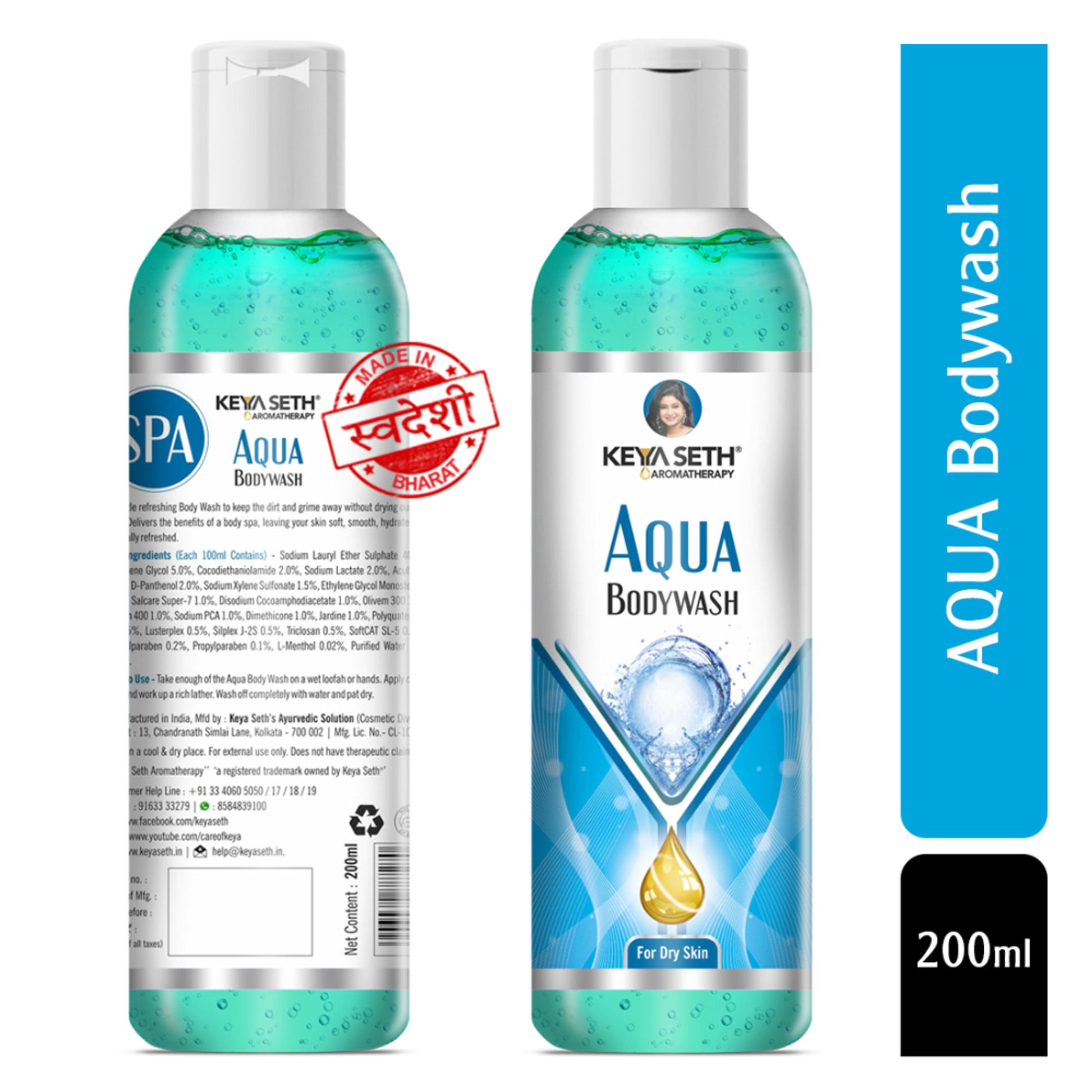 Keya Seth Aromatherapy Aqua Bodywash for Dry Skin
