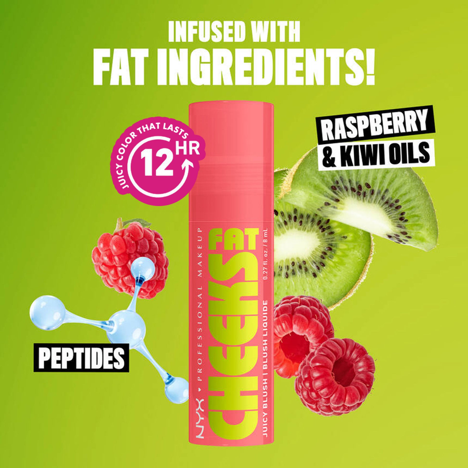 NYX Professional Makeup Fat Cheeks Juicy Liquid Blush - Fig Fizz 02
