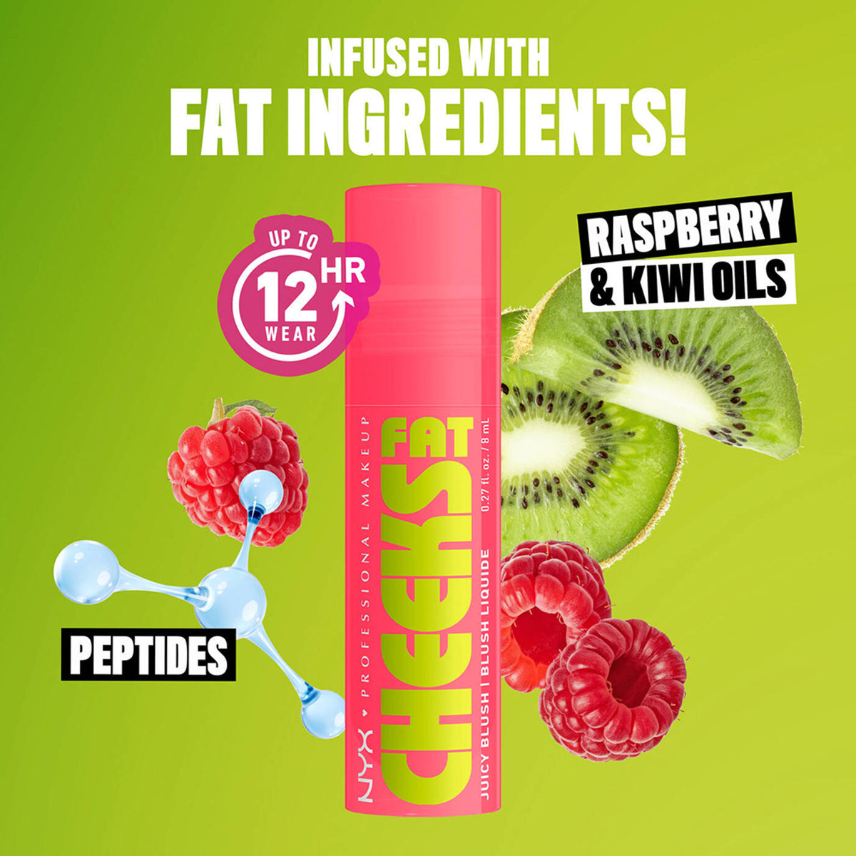 NYX Professional Makeup Fat Cheeks Juicy Liquid Blush - Guava Gush 03