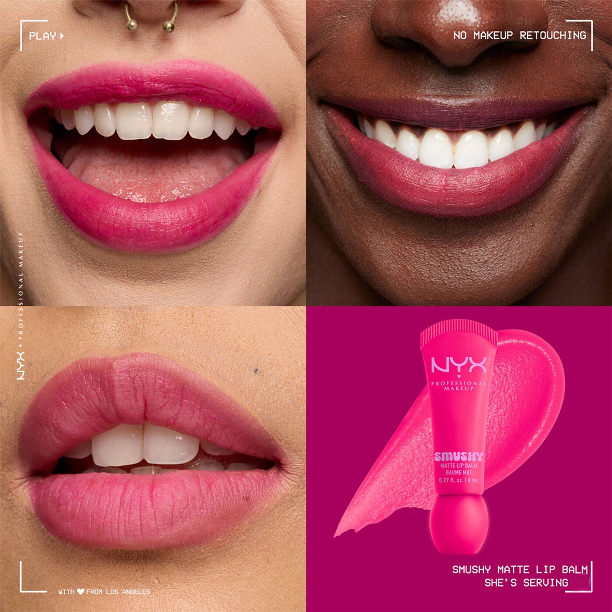 NYX Professional Makeup Smushy Matte Lip Balm - She'S Serving