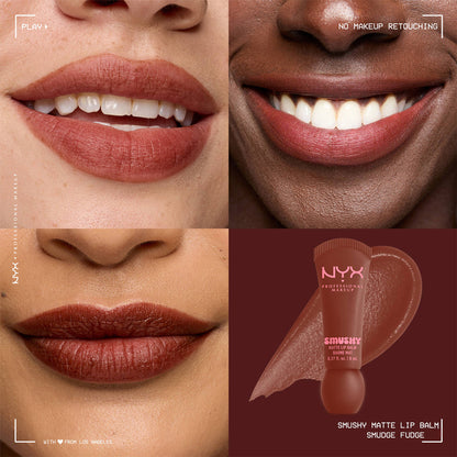 NYX Professional Makeup Smushy Matte Lip Balm - Smudge Fudge