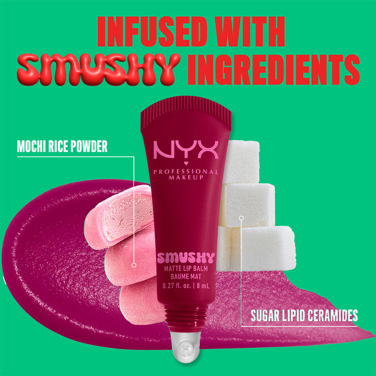 NYX Professional Makeup Smushy Matte Lip Balm - Silly Sippin