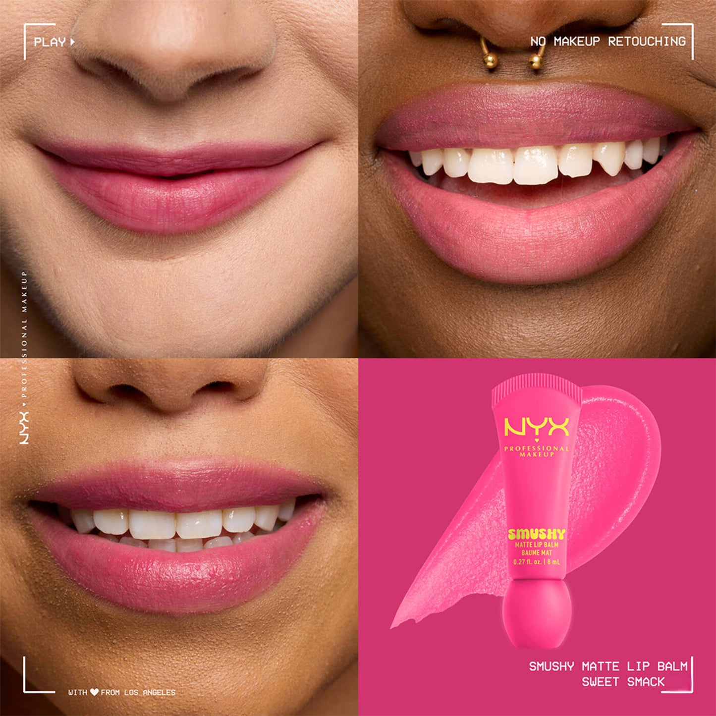 NYX Professional Makeup Smushy Matte Lip Balm - Sweet Smack