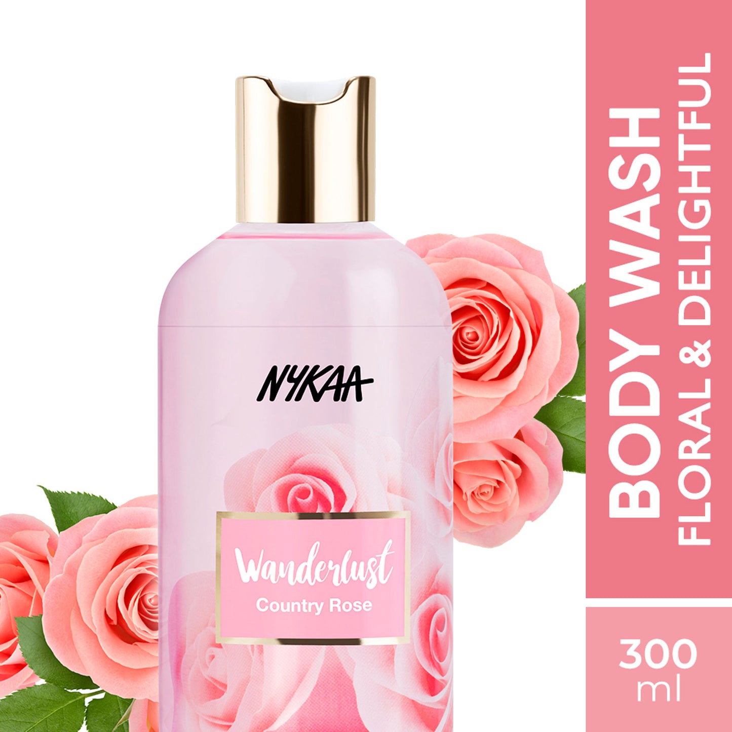 Nykaa Wanderlust Perfume Body Wash - Hydraing & Cleansing - Country Rose