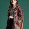 Dhiyona IE Ethnic Motifs Zari Embroidered Liva Kurta With Trousers & Dupatta
