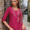 Dhiyona IE Women Floral Embroidered Kurta with Trousers & Dupatta